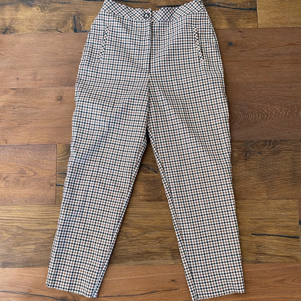 Top shop plaid pants